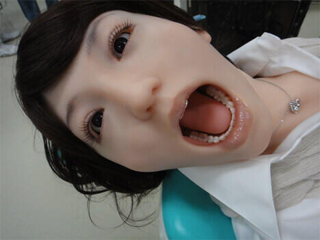 The Simroid Series is a female android built to train dentists